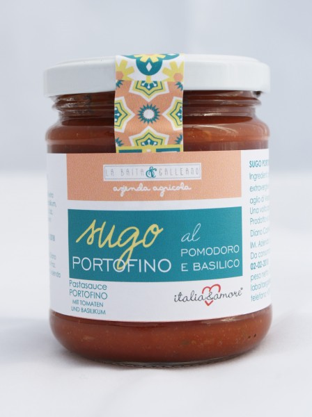 Sugo Portofino al pomodoro e basilico - 212 ml / 180 gr - Pastasauce Portofino mit Tomaten und Basil